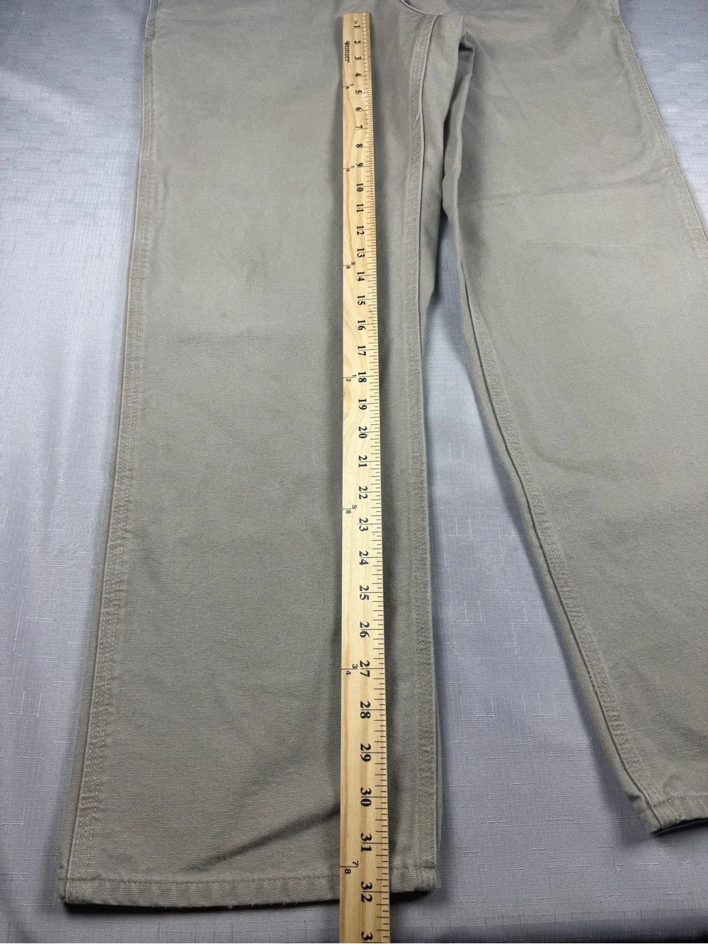 Carhartt Carpenter Pants 32X32 Tan Desert B11-DES Workwear Canvas Loose Fit